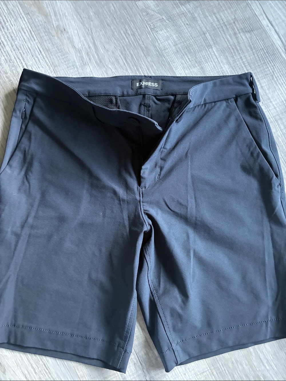 Express Men's Charcoal Black Hybrid Shorts